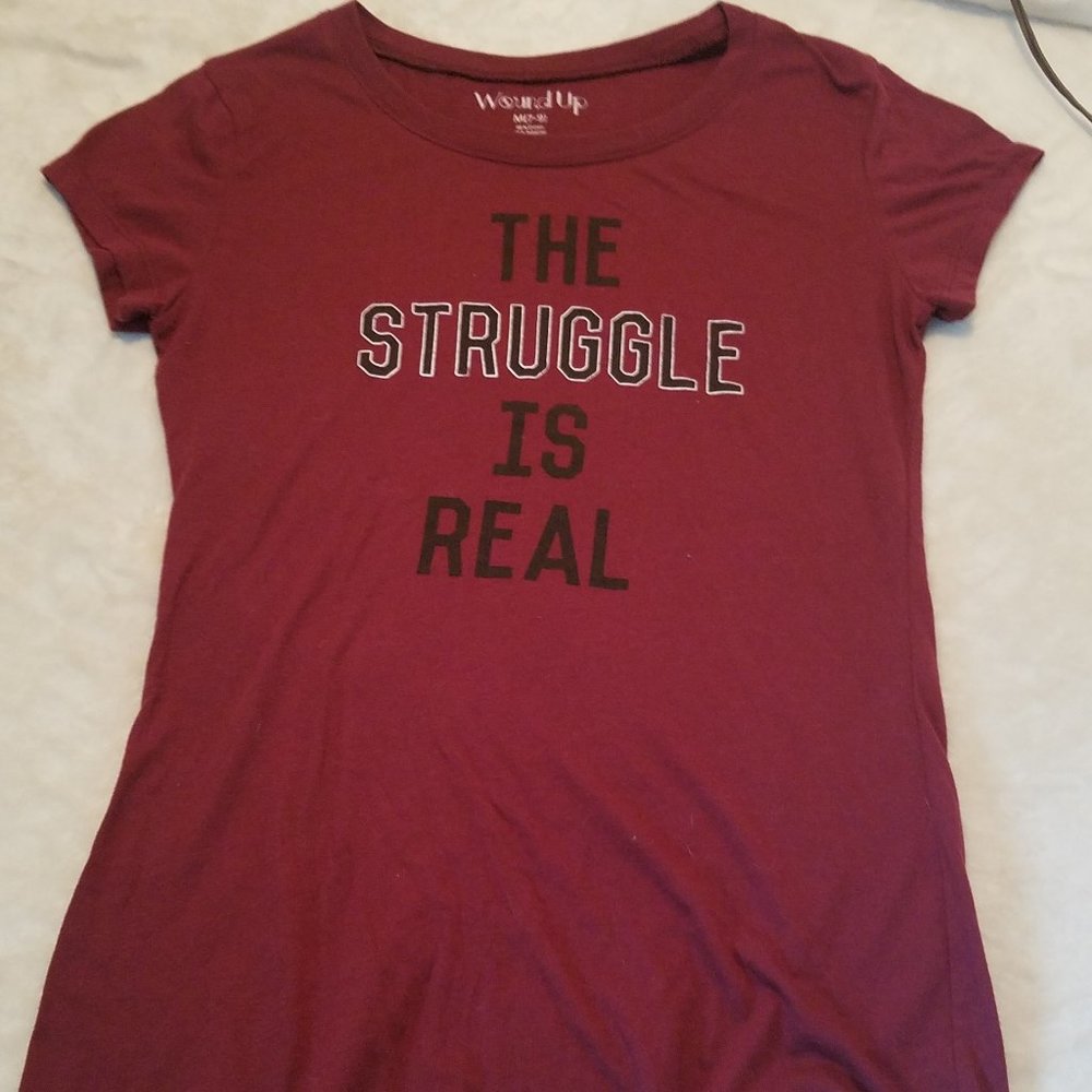Maroon Short Sleeve with a Sassy Saying